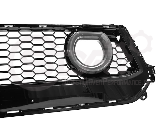 2024-UP FORD MUSTANG ECOBOOST & GT | GTV STYLE FRONT UPPER GRILLE LED AIR INTAKES